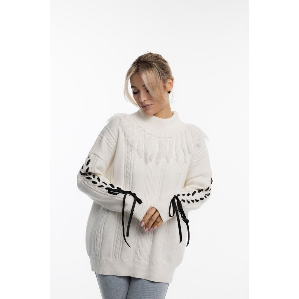 Alexander High Neck Cable Sweater